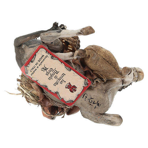 Esel, für 13 cm Krippe von Angela Tripi, Terrakotta 6