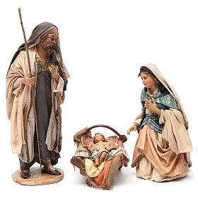 Krippenfiguren von Angela Tripi: Geburtsszene 18cm Terrakotta, A. Tripi