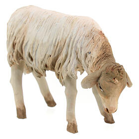 Schaf äsend, für 18 cm Krippe von Angela Tripi, Terrakotta
