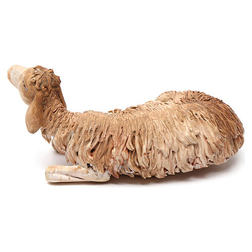 Schaf ruhend, für 18 cm Krippe von Angela Tripi, Terrakotta 4