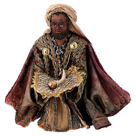 Nativity scene, Ethiopian Wise Man 18cm, Angela Tripi