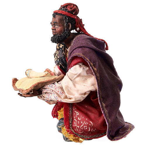 Nativity scene, Ethiopian Wise Man 18cm, Angela Tripi 3