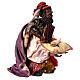 Nativity scene, Ethiopian Wise Man 18cm, Angela Tripi s5