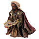 Roi Mage noir crèche Angela Tripi 18 cm terre cuite s3