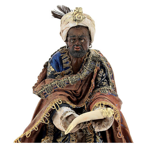 Rei Mago negro 18 cm Angela Tripi terracota 2