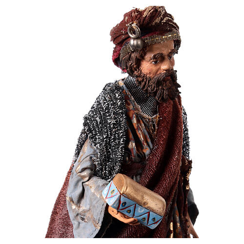 Weißer heiliger König 18cm Terrakotta, A. Tripi 4