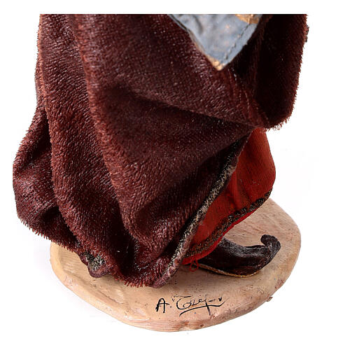 Weißer heiliger König 18cm Terrakotta, A. Tripi 7