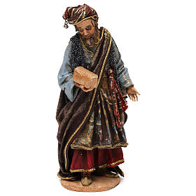 Pesebre Angela Tripi: Rey Mago blanco 18cm Angela Tripi terracota