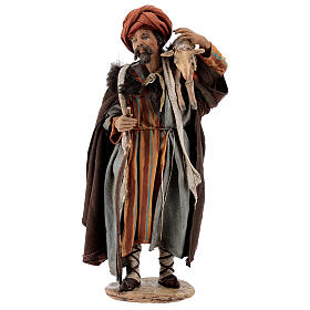 Crèche Noel Angela Tripi: Bon berger crèche Angela Tripi 18 cm terre cuite