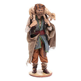 Crèche Noel Angela Tripi: Berger avec brebis crèche Angela Tripi 18 cm terre cuite Crèche Noel Angela Tripi: Berger avec brebis crèche Angela Tripi 18 cm terre cuite