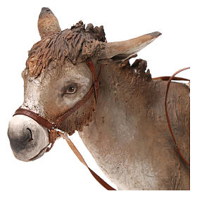 Presepe Angela Tripi: Asino in piedi 30 cm Angela Tripi terracotta