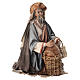 Pastore in adorazione 30 cm Angela Tripi terracotta s5
