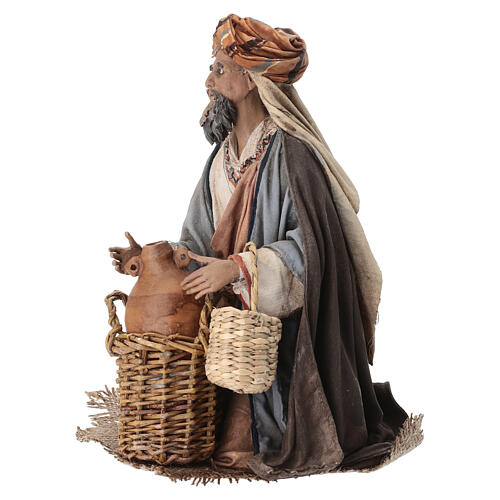 Nativity scene figurine, shepherd 30 cm, Angela Tripi 3