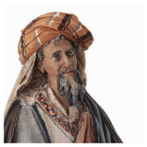 Nativity scene figurine, shepherd 30 cm, Angela Tripi 6