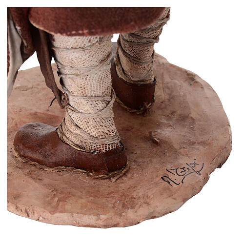 Homme avec balance crèche Angela Tripi 30 cm terre cuite 12