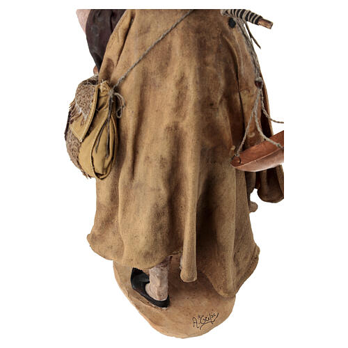 Homme avec balance crèche Angela Tripi 30 cm terre cuite 8