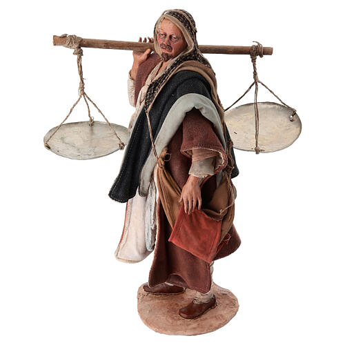 Pastore con bilancia 30 cm Angela Tripi terracotta 5