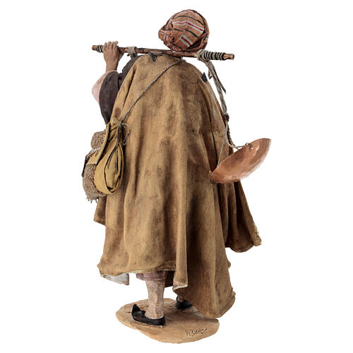 Pastore con bilancia 30 cm Angela Tripi terracotta 7