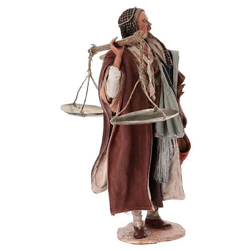 Vendedor com balança 30 cm Angela Tripi terracota 7