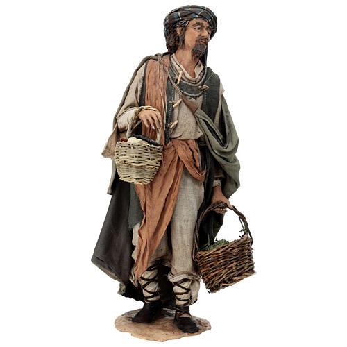 Pastore con verdure ortaggi 30 cm A. Tripi terracotta 1