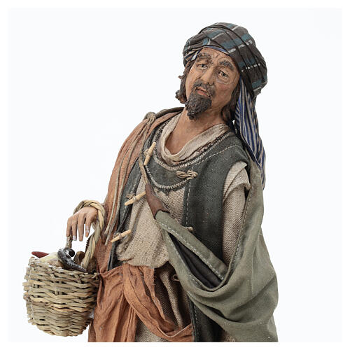 Pastore con verdure ortaggi 30 cm A. Tripi terracotta 2