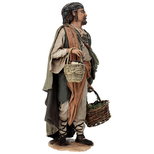 Pastore con verdure ortaggi 30 cm A. Tripi terracotta 3