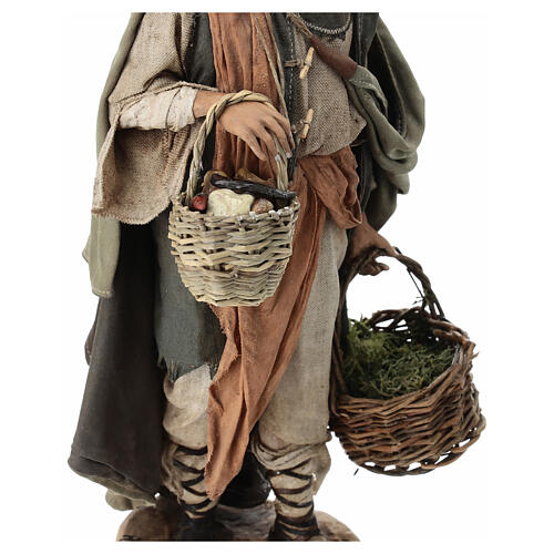 Pastore con verdure ortaggi 30 cm A. Tripi terracotta 4