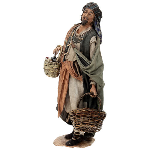Pastore con verdure ortaggi 30 cm A. Tripi terracotta 5