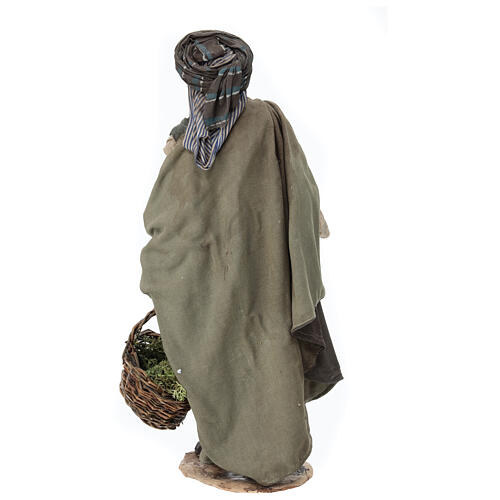 Pastore con verdure ortaggi 30 cm A. Tripi terracotta 6