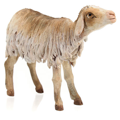 Stehendes Schaf, für 18 cm Krippe von Angela Tripi, Terrakotta 3
