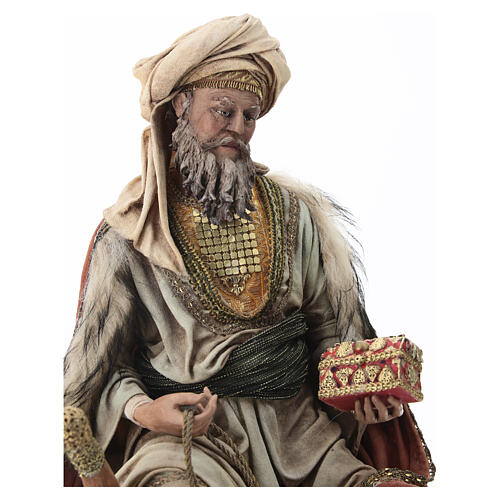Camel with Wise king, 30cm made of Terracotta by Angela Tripi 5