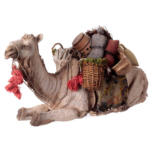 Kamel liegend, für 30 cm Krippe von Angela Tripi, Terrakotta 3