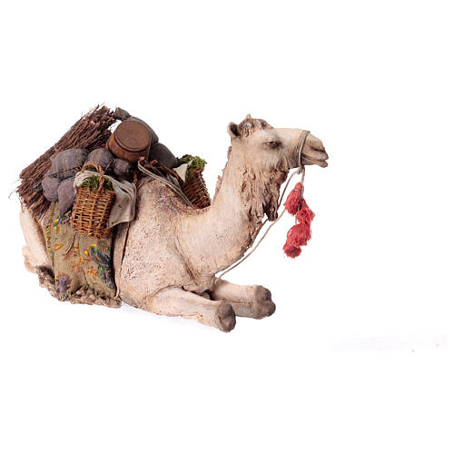 Kamel liegend, für 30 cm Krippe von Angela Tripi, Terrakotta 5