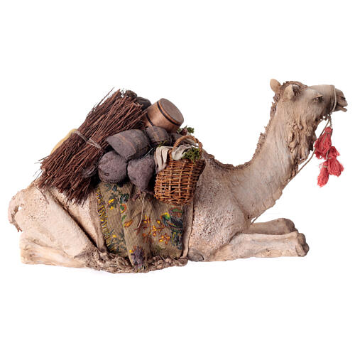 Kamel liegend, für 30 cm Krippe von Angela Tripi, Terrakotta 7