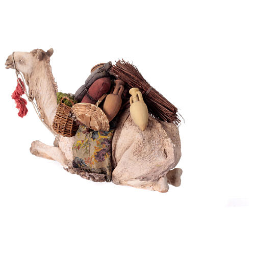 Kamel liegend, für 30 cm Krippe von Angela Tripi, Terrakotta 9