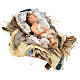 Heilige Familie und Ochse, für 30 cm Krippe von Angela Tripi, Terrakotta s5