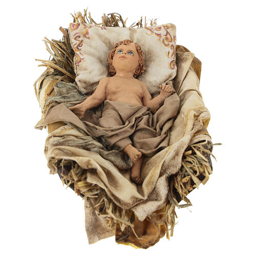 Natività con bue 30 cm Angela Tripi 2