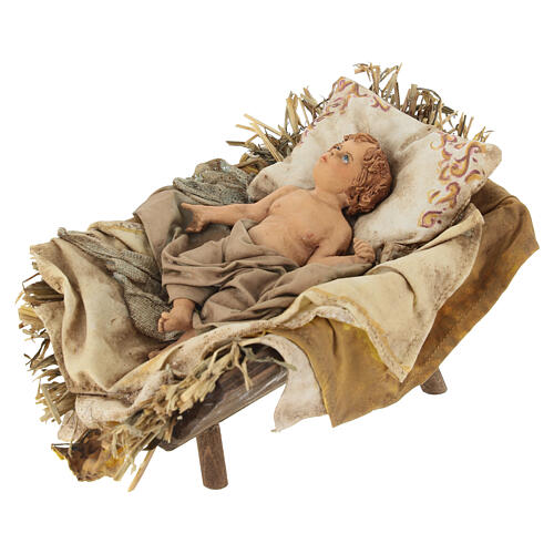 Natività con bue 30 cm Angela Tripi 6
