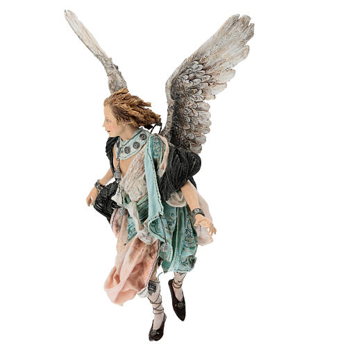 Angel of Glory, 30cm made of Terracotta by Angela Tripi 3