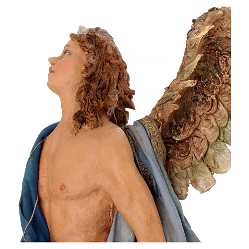 Holyart Fontanini - Angelo In Piedi Gloria 30 Cm | Statua Per Presepe In PVC Dipinta A Mano