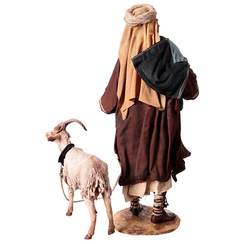 Shepherd with goat, 30cm made of Terracotta by Angela Tripi 10