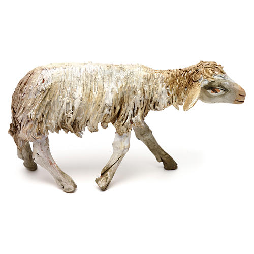 Stehendes Schaf, für 13 cm Krippe von Angela Tripi, Terrakotta 1