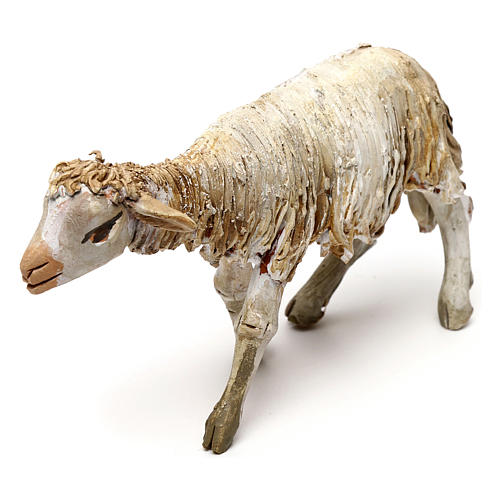 Stehendes Schaf, für 13 cm Krippe von Angela Tripi, Terrakotta 2