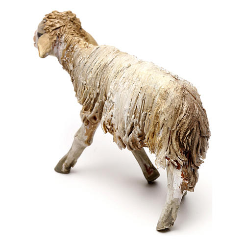 Stehendes Schaf, für 13 cm Krippe von Angela Tripi, Terrakotta 3