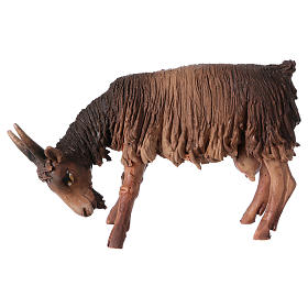 Presepe Angela Tripi: Capra testa bassa 13 cm Angela Tripi terracotta