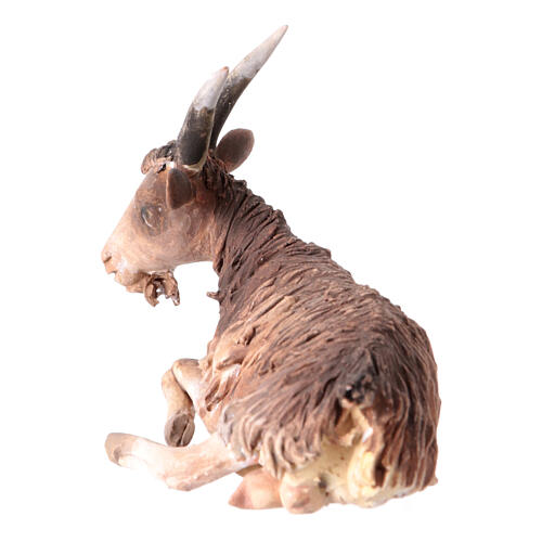Liegende Ziege, für 13 cm Krippe von Angela Tripi, Terrakotta 3