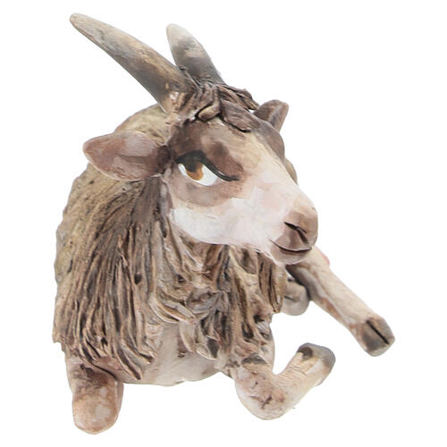 Goat sitting in terracotta 13cm Angela Tripi 3