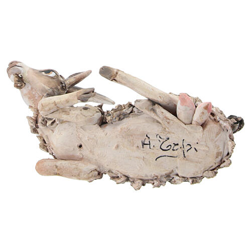 Capra seduta 13 cm Angela Tripi terracotta 5