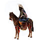 Heiliger König zu Pferd, für 13 cm Krippe von Angela Tripi, Terrakotta s1
