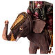 Heiliger König auf einem Elefanten, für 13 cm Krippe von Angela Tripi, Terrakotta s4